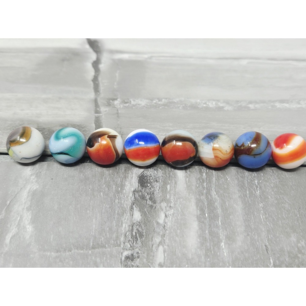 Premium Vintage Marble Lot - Peltier Akro Marble King Christensen Patch‎ Swirl 8